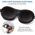 thumbnail image 3 of Sleep Mask 3 Pack, Upgraded 3d Contoured 100% Blackout Eye Mask Compatible With Sleeping With Adjustable Strap, 3 of 5