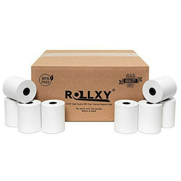 3-1/8" x 220 THERMAL PoS RECEIPT PAPER - 10 NEW ROLLS - MADE IN THE U.S.A.!