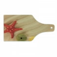 thumbnail image 1 of Seashells Cutting Board, Sea Shells on Beach Caribbean Exotic Coastline Summer Starfish, Decorative Tempered Glass Cutting and Serving Board, Wine Bottle Shape, Sand Brown Yellow, by Ambesonne, 1 of 1