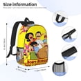 thumbnail image 4 of 15in Cartoon Bob's Burgers Backpac Daypack Cute Travel Bag Funny Lightweight Bookbag, 4 of 8