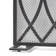 thumbnail image 4 of GDF Studio Ankeny Modern Single Panel Iron Fireplace Screen, Black Brushed Silver, 4 of 7