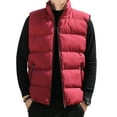 thumbnail image 4 of Frontwalk Men Sleeveless Vest Winter Warm Quilted Coats Full Zip Sleeveless Padded Jackets with Pocket for Outdoor Work Business, 4 of 6