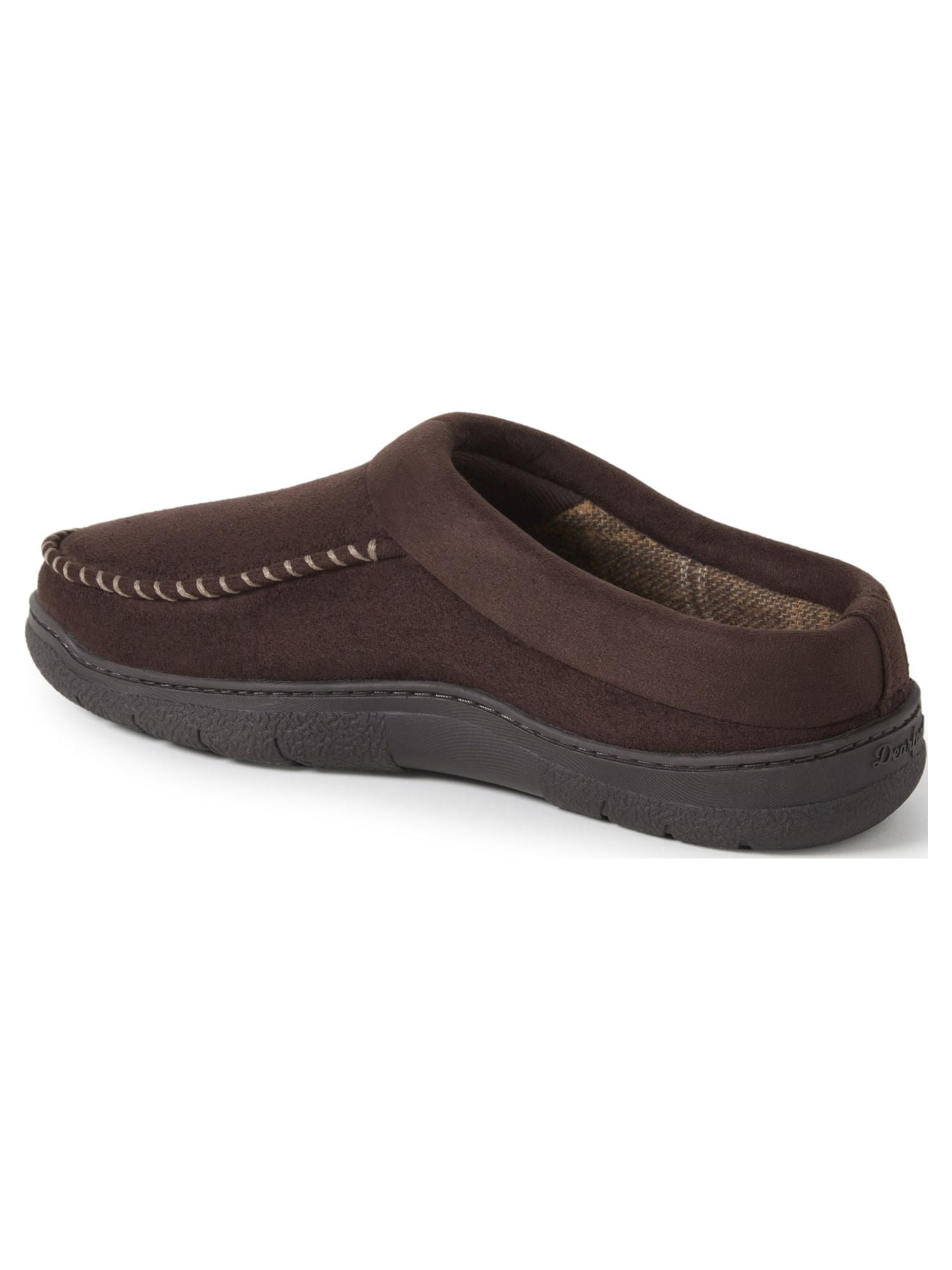 DF by Dearfoams Men s Seth Microsuede Moc Toe Clog Slippers