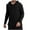 Black, variant on MELDVDIB Mens Hoodies Long Sleeve Drawstring Button Hooded Sweatshirts Fashion Casual Loose Knit Pullover Tops Fall Fashion 2025