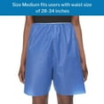 thumbnail image 3 of McKesson Patient Exam Shorts, Disposable - Non-Woven Material, Elastic Waist, Blue - Fits 28 in to 34 in Waist, Size Medium, 100 Count, 3 of 10