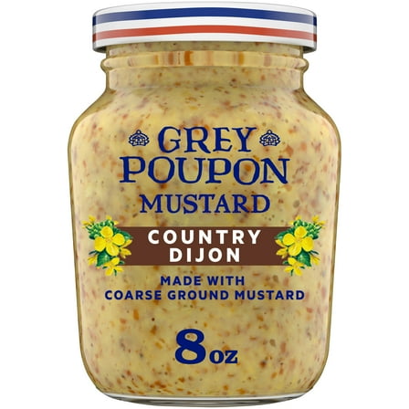 Grey Poupon Country Dijon Coarse Ground Mustard, 8 oz. Jar
