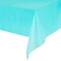 Rectangular 54" x 108" Teal Plastic Table Covers, 3 Count, by Way To Celebrate
