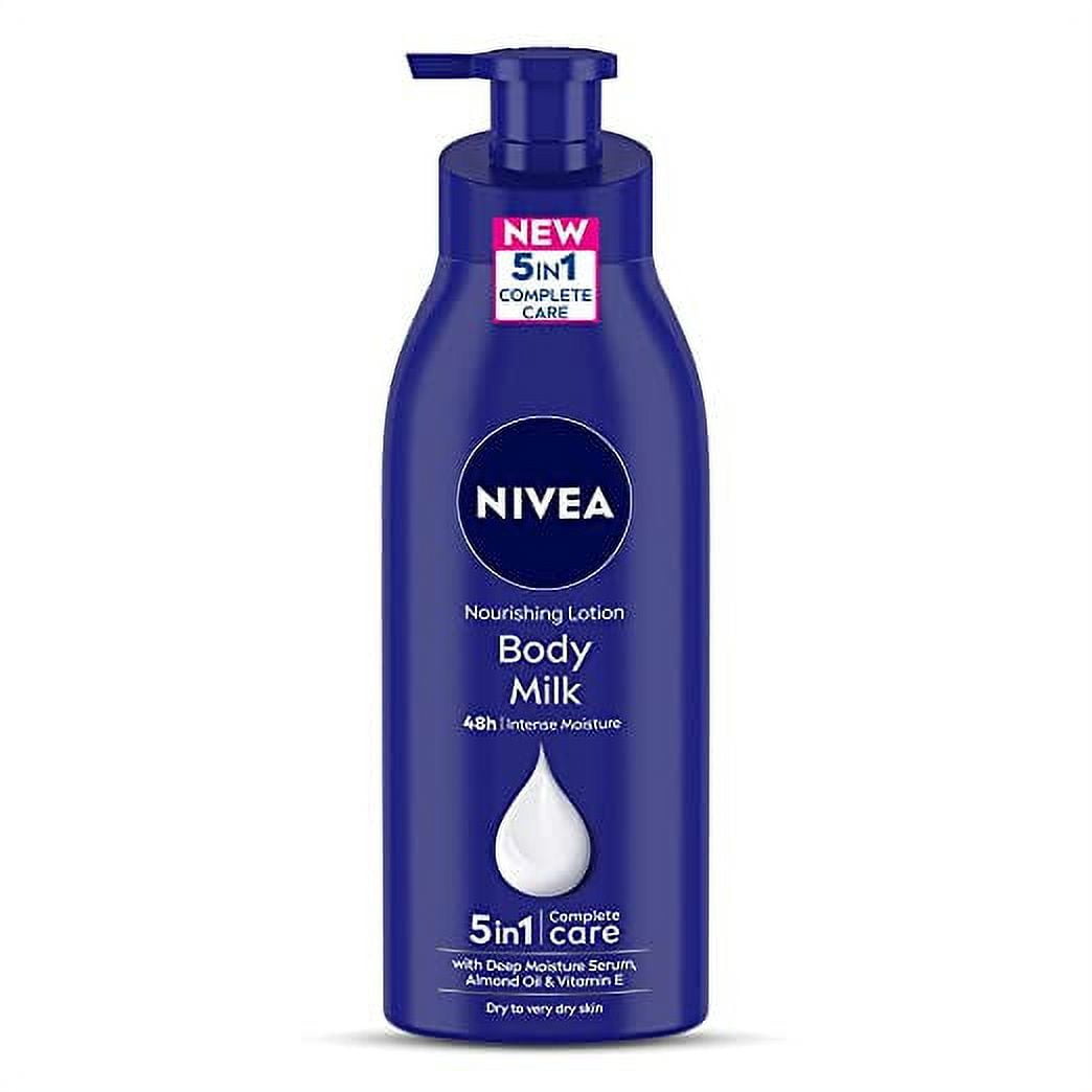 NIVEA Nourishing Body Milk Lotion 400ml, 48-Hour Moisturization, With 2X  Almond Oil For Very Dry Skin - Walmart.com, image size:1044x1044