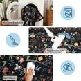 thumbnail image 4 of Hasoo 5x7 Washable Black Area Rug for Living Room Floral Peacock Soft Indoor Bedroom Carpet Non Slip Low Pile, 4 of 5
