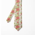 thumbnail image 2 of Men's Tie, Pastel Spring Flower, 3.7", Multicolor, by Ambesonne, 2 of 4