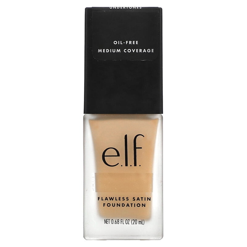 E.L.F., Flawless Satin Foundation, Oil Free, Natural, 0.68 fl oz Pack of 2