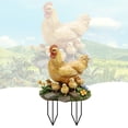 thumbnail image 2 of Garden Mother Hen and Baby Chick Statue-Acrylic Farm Animal Sculpture for Outdoor Lawn,Yard,or Patio Decor-Charming Chicken Yard Art, 2 of 5