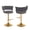 Dark Gray, variant on Best Quality Furniture Set of 2 Emerald Green Velvet Upholstered Barstools