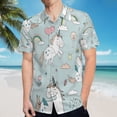 thumbnail image 5 of High Quality Hawaiian Shirts for Men Short Sleeve Aloha Beach Shirt Floral Summer Casual Button Down Shirts Blouses RZYU2V, 5 of 7