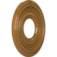 thumbnail image 2 of Ekena Millwork 10"OD x 3 1/2"ID x 3/4"P Cole Thermoformed PVC Ceiling Medallion (Fits Canopies up to 4 1/4"), Universal Aged Metallic Vintage Gold, 2 of 10