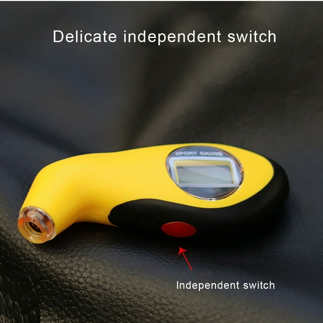 kurtrusly Tire Pressure Gauge Accuracy Craftsmanship Practical Vehicle Accessories Digital Non-slippery Tyre Air Gauges LED Testing Device