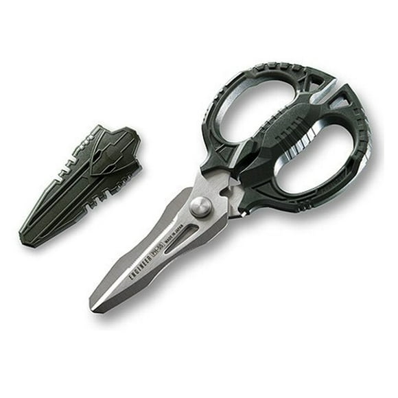 ENGINEER PH-55 Multi-Fonction, Ciseaux Compacts 160mm, Ciseaux Électricien, avec Lame Combinée 4-en-1 - Coupe Tapis, Cuir, Fil de Cuivre Massif, Câble Isolé, CDs, Corde Épaisse & Plus