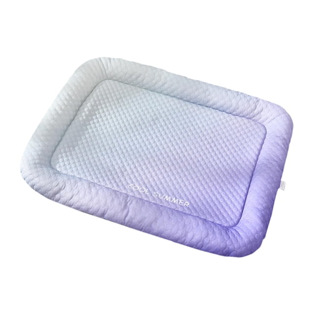 Alfombrilla refrescante para perros, cómoda cama tipo cojín para cachorros, ideal para casetas de interior o cochecitos de bebé. Degradado azul púrpura