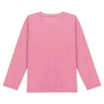 thumbnail image 5 of Efsteb Long Sleeve Shirts for Girls Solid Color Casual Comfy Loose Tunic Tops Soft Crew Neck Long Sleeve for Parties（Pink，8 Years）, 5 of 8