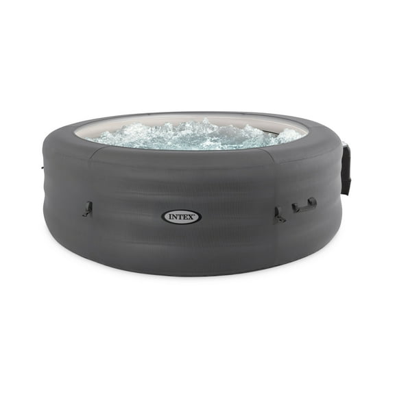 Intex SimpleSpa Bubble Massage 6 Person Inflatable Hot Tub with Energy Cover