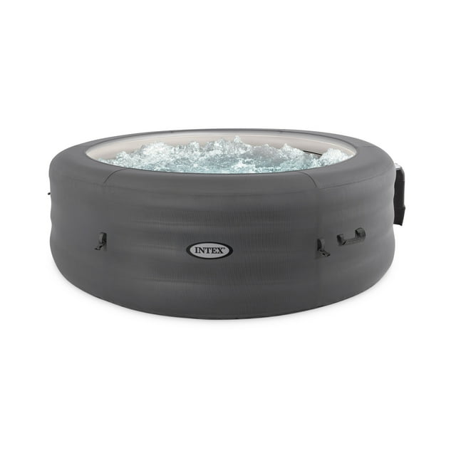 Intex SimpleSpa Spa Gonflable pour 6 Personnes avec Couvercle Énergétique, Massage à Bulles