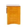 thumbnail image 6 of Home Square 23" 1 Drawer Pine Wood Night Stand in Warm Honey & Oak - Set of 2, 6 of 7