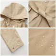 thumbnail image 6 of Women's Lightweight Rain Jacket With Adjustable Hood And Belt For Wet Weather Protection, 6 of 9