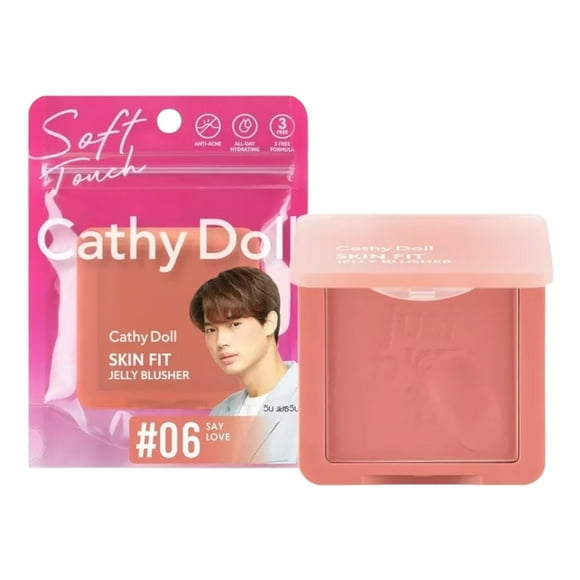 Cathy Doll - Skin Fit Jelly Blusher 6g Rubor Tailandia, color 06 say love