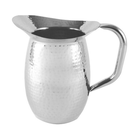 

2 Quart Bell Pitcher Hammered Stainless Steel 4 packs