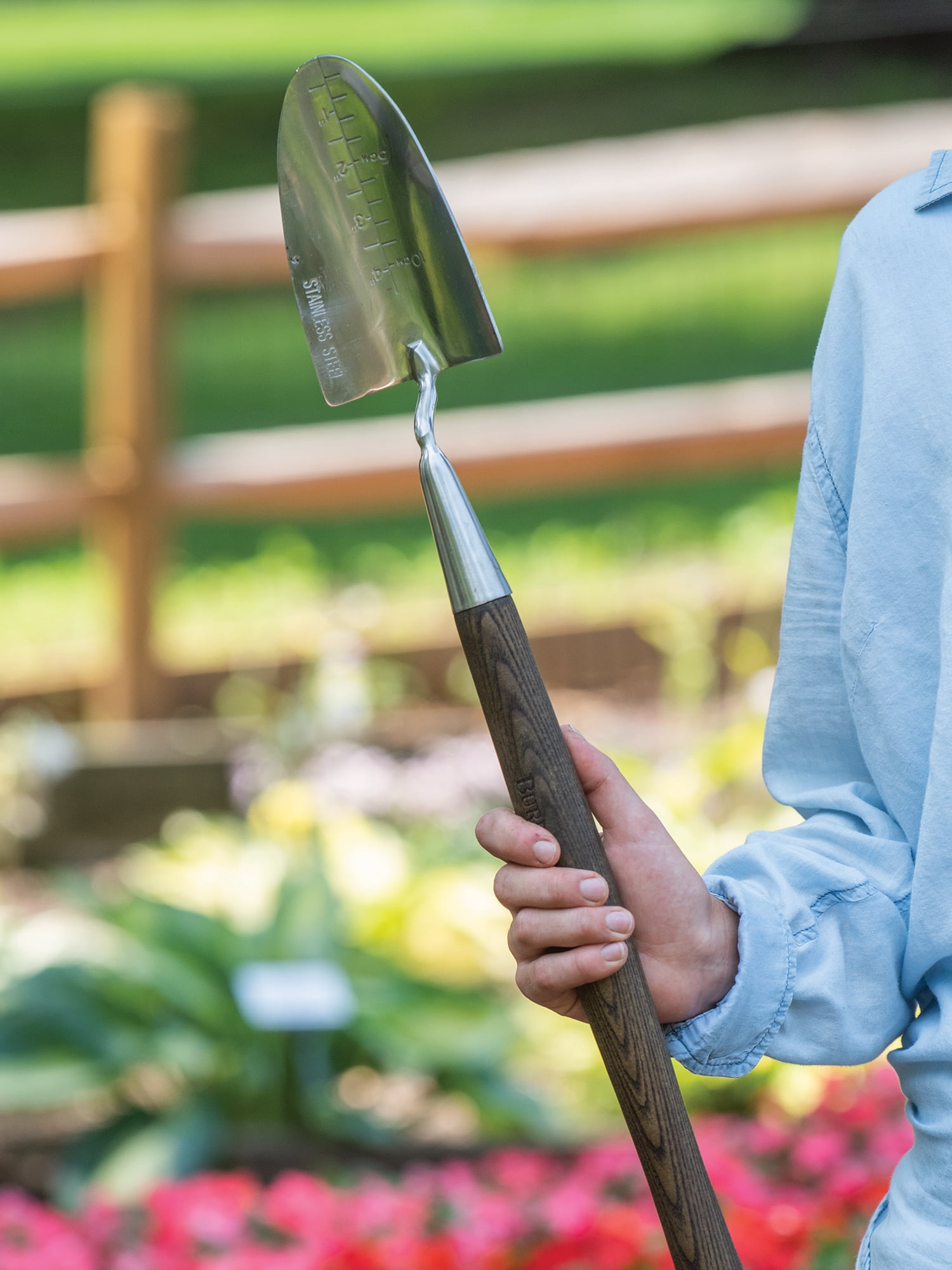 Garden Tools - Burpee Stainless Steel Long Handle Trowel
