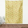 thumbnail image 3 of Ambesonne Summer Fabric by the Yard Upholstery, Ice Cream and Roller Skates, 2 Yards, Pastel Yellow Multicolor, 3 of 4