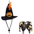 thumbnail image 4 of Ropa de Navidad para gatos, ropa para gatos, decoración de fiesta de Halloween para gatos, capa, sombrero, collar para perros, sombrero de Halloween, 4 of 5