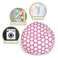 thumbnail image 6 of Majestic Home Goods Hot Pink Large Polka Dot Small Classic Bean Bag, 6 of 6