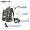 thumbnail image 3 of Yiaed Ink Graffiti Owl Print Print Laptop Backpack Travel Canvas Backpack Vintage Aesthetic Backpack for School Knapsack Backpack Backpack for School-Small, 3 of 5