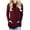 Wine, variant on ATOYSOY Women's Pullover Pockets Crew Neck Sweatshirts Drawstring Outwear Loose Hoodie Tops Fashion Long Sleeve Tees Drawstring Fall Winter Casual Shirts Pockets Black L
