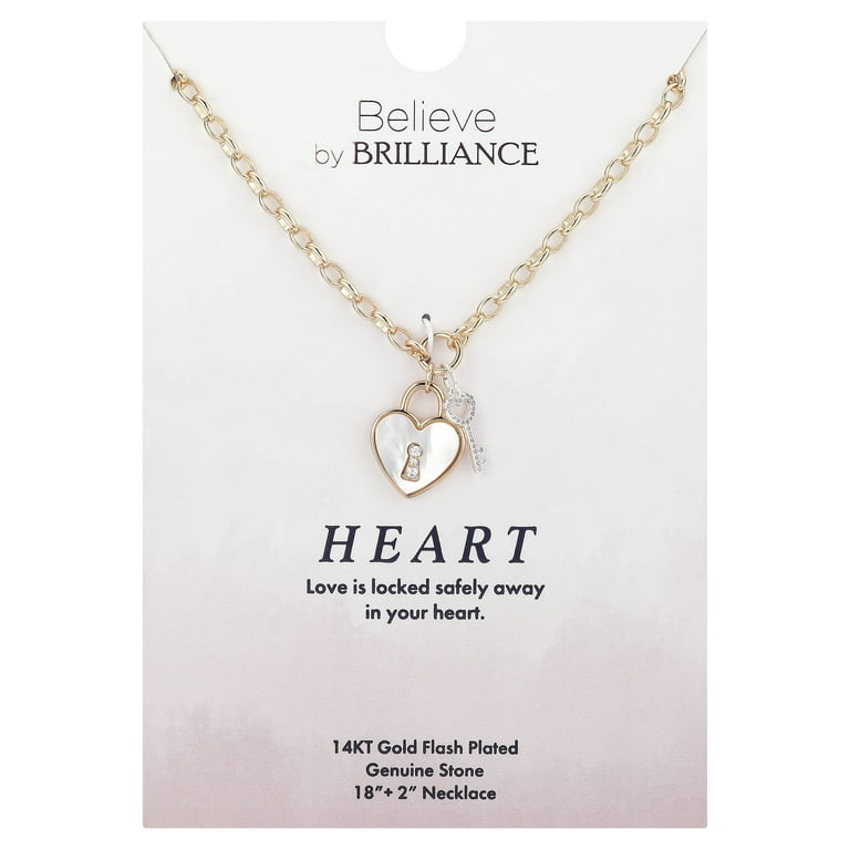 Stone and Strand Love Lock Diamond Pendant Necklace