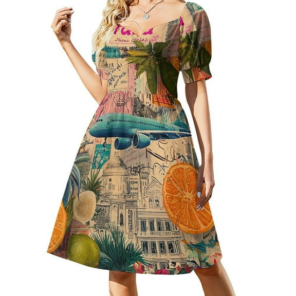 Womens Casual Dresses Philarmon_A_colorful_whimsical_travel-themed_background_featu_94b534ec-8e8c-4b18-85d2-e3d7de38e2e0_2 Short Sleeve Dress Summer Dresses for Women 2025