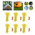 thumbnail image 3 of Cuerda reflectante perfecl para acampar con cable de ajuste de aluminio tensor amarillo, 3 of 8
