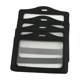 thumbnail image 5 of 5 Pcs Black Clear Faux Leather Business ID Card Badge Holder, 5 of 5