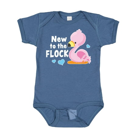 

Inktastic New to the Flock Cute Baby Flamingo Gift Baby Boy or Baby Girl Bodysuit
