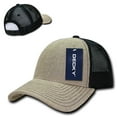 thumbnail image 2 of Decky 1136 6 Panel Low Profile Structured Jute Trucker-Natural/Black, 2 of 4