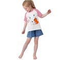 thumbnail image 4 of RXIRUCGD 2025 Vêtements d'Été pour Enfants Tout-Petits Garçons Filles Mode Mignon Col Rond Imprimé Manches Courtes Haut, 4 of 6