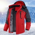 thumbnail image 2 of DHFJKG Windbreaker Jacket Women Fuzzy Lining Secure Pockets Zipper Coat With Detachable Hood Winter Outdoor Hiking Climbing Comfort Outerwear, 2 of 8