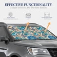 thumbnail image 4 of Cauagu Vintage Floral Butterflies Cauagu {designName} Print Foldable Car Windshield Sun Shade | Front Windshield Shade for Sun | Fits Small Sedans, Mini SUVs, Hatchbacks-Medium, 4 of 6