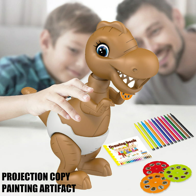 education dinosaur egg painting slide projector