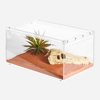 REPTIZOO Magnetic Acrylic Large Enclosure 2.2 Gallon, 12 x 8 x 6 Inch