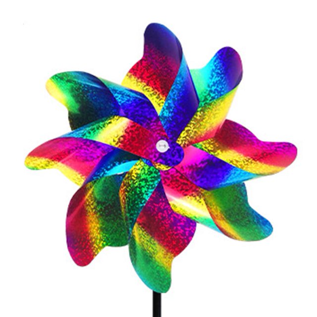 Molino de viento repelente de pájaros Molino de viento repelente de pájaros de 8 hojas (2 piezas multicolor) Sywqhk Libre de BPA