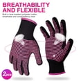 thumbnail image 4 of Heat Resistant Gloves with Silicone Bumps,Non-Slip Heat Proof Gloves for Cooking,BBQ,Grilling,Baking,Hair Styling,Sublimation,Oven Mitts,Universal Size,4 Pcs, 4 of 10