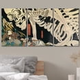 thumbnail image 3 of wall26 Framed Wall Art Print Set Witch &amp; Skeleton Ukiyo-E by Utagawa Takiyasha Historic Cultural Illustrations Fine Art Chic Scenic Colorful Multicolor for Living Room, Bedroom, Office - 24", 3 of 7