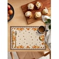 thumbnail image 2 of Placemat Autumn Pumpkin Maple Leaf Kitchen Dining Table r Accessories 4/6pcs Heat Resistant Linen Tableware Pads Mats, 2 of 7